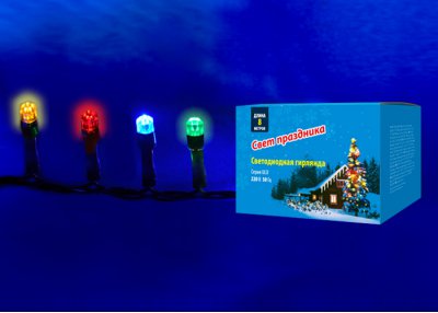 Гирлянда Uniel ULD-S0800-100/DGA MULTI IP20 CRYSTAL-1