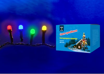 Гирлянда Uniel ULD-S0800-100/DGA MULTI IP20 PEARLS