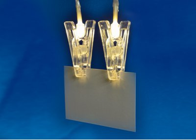 Гирлянда Uniel ULD-S0200-010/STB/2AA WARM WHITE IP20 CLIPS