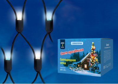 Сетка светодиодная Uniel ULD-N2015-288/SBK WHITE-BLUE IP67