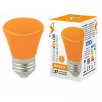 Лампа светодиодная Volpe LED-D45-1W/ORANGE/E27/FR/С BELL