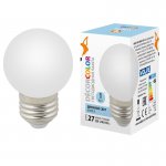 Лампа светодиодная Volpe LED-G45-1W/6000K/E27/FR/С