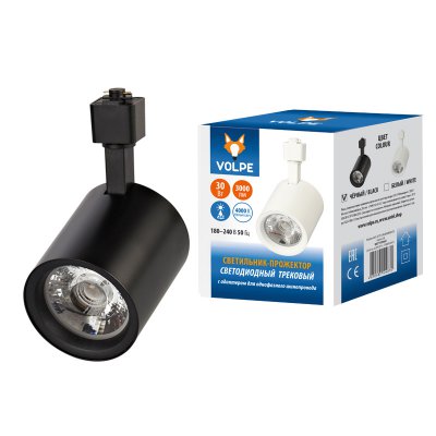 Однофазная трековая система Volpe ULB-Q275 30W/4000К BLACK Однофазная трековая система Volpe ULB-Q275 30W/4000К BLACK