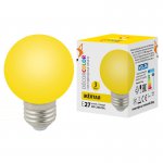 Лампа светодиодная Volpe LED-G60-3W/YELLOW/E27/FR/С