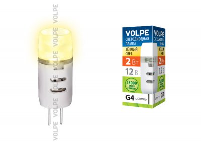 Лампа светодиодная Volpe LED-JC-2W/WW/G4/FR/S
