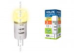 Лампа светодиодная Volpe LED-JC-2W/WW/G4/FR/S