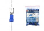 Клеммы вилочные изолированные Uniel UTC-U-4 B1 BLUE 100 POLYBAG