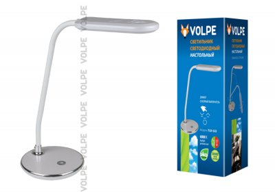 Светодиодный светильник настольный Volpe TLD-522 Silver/LED/360Lm/6000K/Dimmer