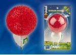 Светодиодный светильник-ночник Uniel DTL-309-Шар/RED/1LED/0,1W