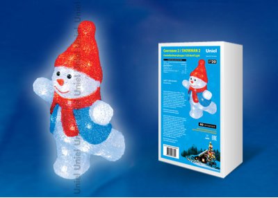 Фигура светодиодная Uniel ULD-M2234-040/STA WHITE IP20 SNOWMAN-2