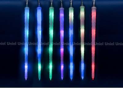 Занавес светодиодный фигурныйт Uniel ULD-E3005-210/DTK RGB IP44 FROSTED ICICLE