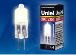 Лампа галогенная Uniel JC-220/20/G4 CL
