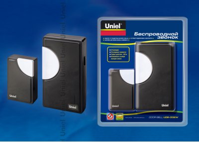 Звонок беспроводной Uniel UDB-002W-R1T1-32S-100M-BL
