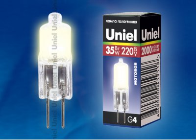 Лампа галогенная Uniel JC-220/35/G4 FR