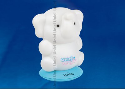 Светильник-ночник с аккумулятором Uniel DTL-305-Слоненок/3color/Base blue/Rech пластик Светильник-ночник с аккумулятором Uniel DTL-305-Слоненок/3color/Base blue/Rech пластик