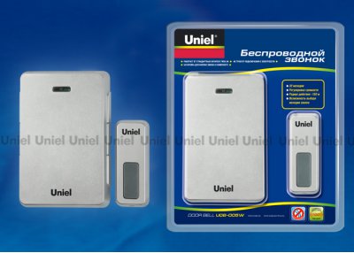 Звонок беспроводной Uniel UDB-005W-R1T1-32S-100M-LS Звонок беспроводной Uniel UDB-005W-R1T1-32S-100M-LS