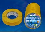 Изоляционная лента Uniel UIT-135P 20/19/10 YEL