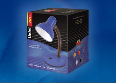 Лампа настольная Uniel TLI-201 Black. E27