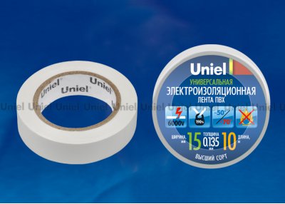 Изоляционная лента Uniel UIT-135P 10/15/01 WHT
