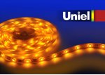 Гибкая светодиодная лента Uniel ULS-5050-30LED/m-10mm-IP33-DC12V-7,2W/m-5M-YELLOW