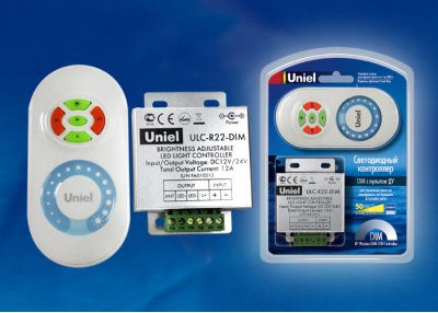 Контроллер Uniel ULC-R22-DIM White блистер Контроллер Uniel ULC-R22-DIM White блистер
