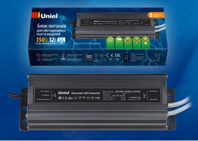 Блок питания Uniel UET-VAL-150A67 12V IP67 2 выхода