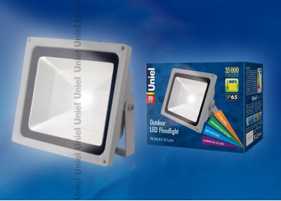 Прожектор светодиодный Uniel ULF-S01-50W/NW IP65 110-240В Прожектор светодиодный Uniel ULF-S01-50W/NW IP65 110-240В