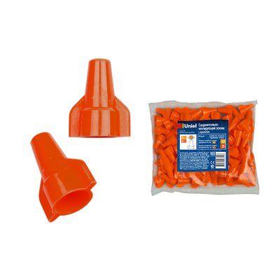 Соединительно-изолирующий зажим с крыльями Uniel UCW-W40/210 RED 100 POLYBAG