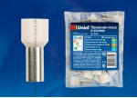 Наконечник-гильза втулочная (Е-гильза) Uniel UCT-100/120 WHITE 100 POLYBAG