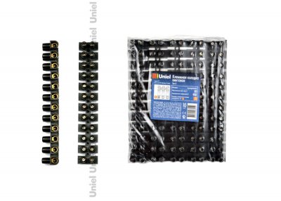 Клеммная колодка винтовая Uniel UTС-D-12 / UPP-080 Black 10 SHRK