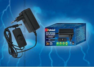 Блок питания Uniel UET-VPA-036A20 12V IP20 Блок питания Uniel UET-VPA-036A20 12V IP20