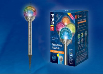 Садовый светильник на солнечной батарее Uniel USL-M-063/MT390 Bellatrix Садовый светильник на солнечной батарее Uniel USL-M-063/MT390 Bellatrix