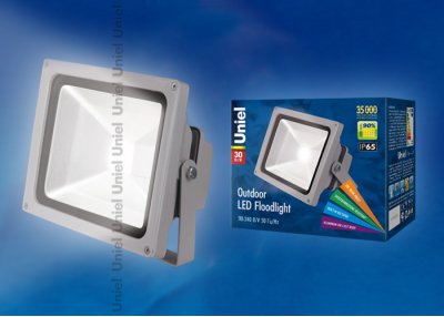 Прожектор светодиодный Uniel ULF-S01-30W/DW IP65 110-240В