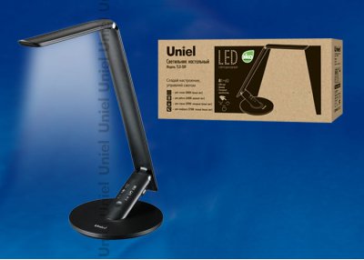 Лампа настольная Uniel TLD-509 Black/LED/840Lm/4COLOR/Dimer/USB Лампа настольная Uniel TLD-509 Black/LED/840Lm/4COLOR/Dimer/USB