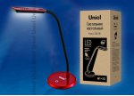 Лампа настольная Uniel TLD-510 Red/LED/550Lm/4500K/Dimer