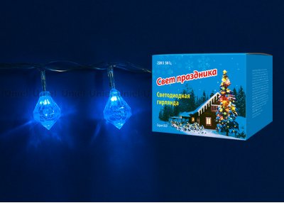 Гирлянда светодиодная Uniel ULD-S0280-020/DTA BLUE IP20 DIAMONDS