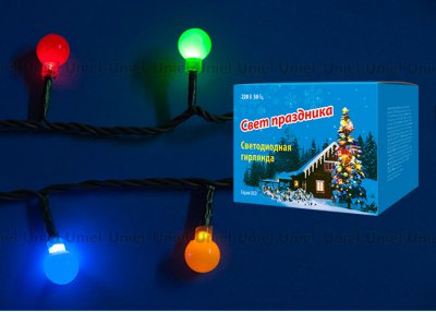 Гирлянда светодиодная с контроллером Uniel ULD-S0540-060/DGA MULTI IP20 COLORBALLS