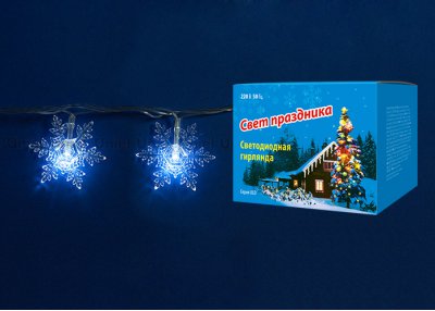 Гирлянда светодиодная Uniel ULD-S0700-050/DTA WHITE IP20 SNOWFLAKES-1