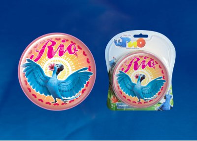 Cветильник-ночник круглый Uniel DTL-371 RIO1-14 PINK