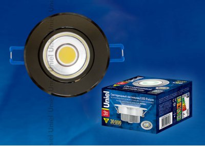 Светильник светодиодный Uniel ULM-R31-3W/NW IP20 BLACK CHROME