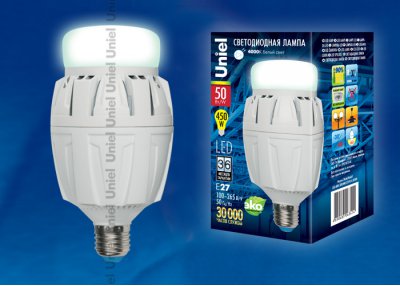 Лампа светодиодная Uniel LED-M88-50W/NW/E27/FR ALV01WH Лампа светодиодная Uniel LED-M88-50W/NW/E27/FR ALV01WH