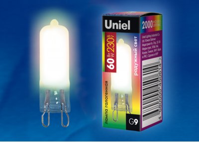 Лампа галогенная Uniel JCD-RB-60/G9