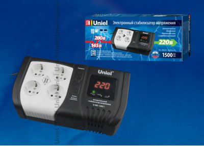 Стабилизатор напряжения Uniel U-ARS-1500/1 Стабилизатор напряжения Uniel U-ARS-1500/1