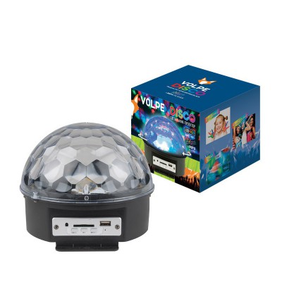 Светильник светодиодный Volpe Disco ULI-Q330 8W/RGB Black многоцветный Светильник светодиодный Volpe Disco ULI-Q330 8W/RGB Black многоцветный