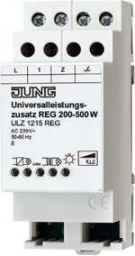 JUNG механизм Универсальный усилитель мощности светорегуляторов 200-500 Вт, на DIN-рейку,4 мод (ULZ1215REG)