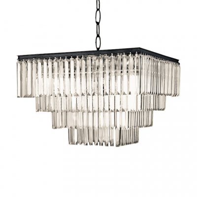 Люстра Odeon Square MAK interior UR378D Черный, стекло Люстра Odeon Square MAK interior UR378D Черный, стекло