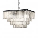 Люстра Odeon Square MAK interior UR378D Черный, стекло