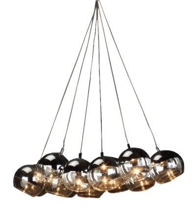 Люстра Vetraio-10 MAK interior UR6010-10 Черный, стекло