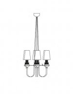 Люстра Josephine Queen MAK interior UR812-6 Хром