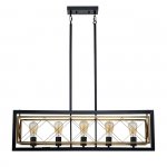 Светильник на штанге Indigo 10003/5R Black ERA